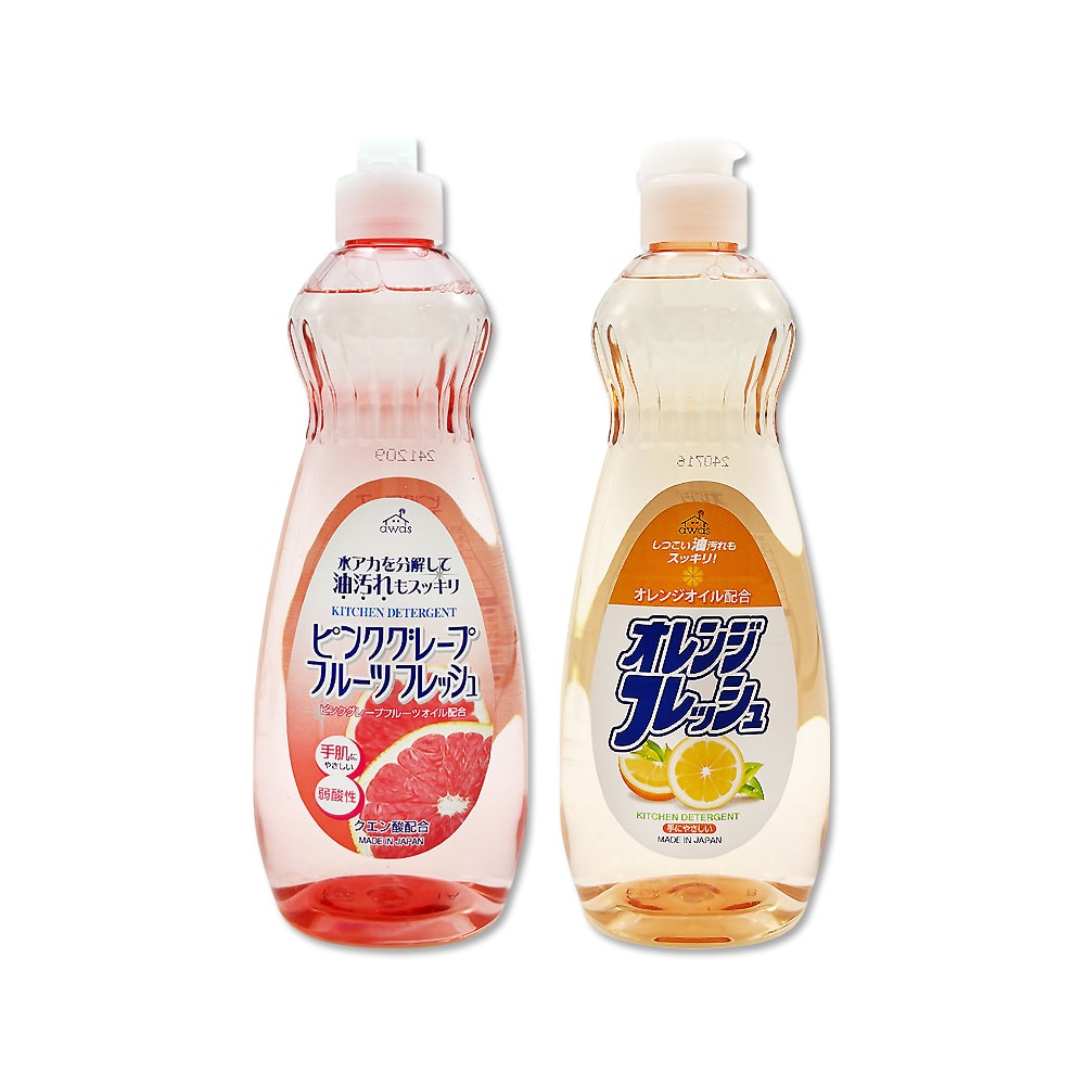 【ROCKET SOAP 火箭石鹼】AWAS酵素除乾硬油污消臭濃縮洗碗精600ml/瓶(廚房碗盤餐具洗潔精,溫和護手食器清潔劑,低泡沫洗蔬果表皮,掀蓋式防漏液)