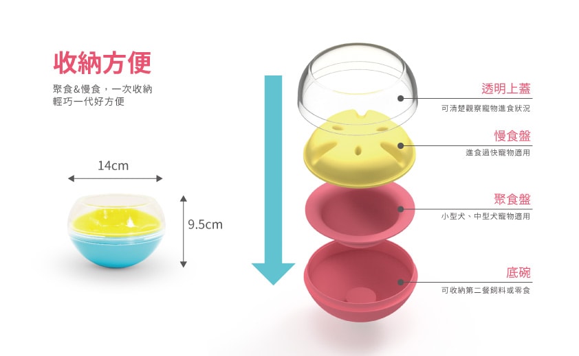 【ACEPET愛思沛】愛思沛 6924 搖滾健康慢食碗 犬貓適用 寵物碗 慢食 狗碗 貓碗
