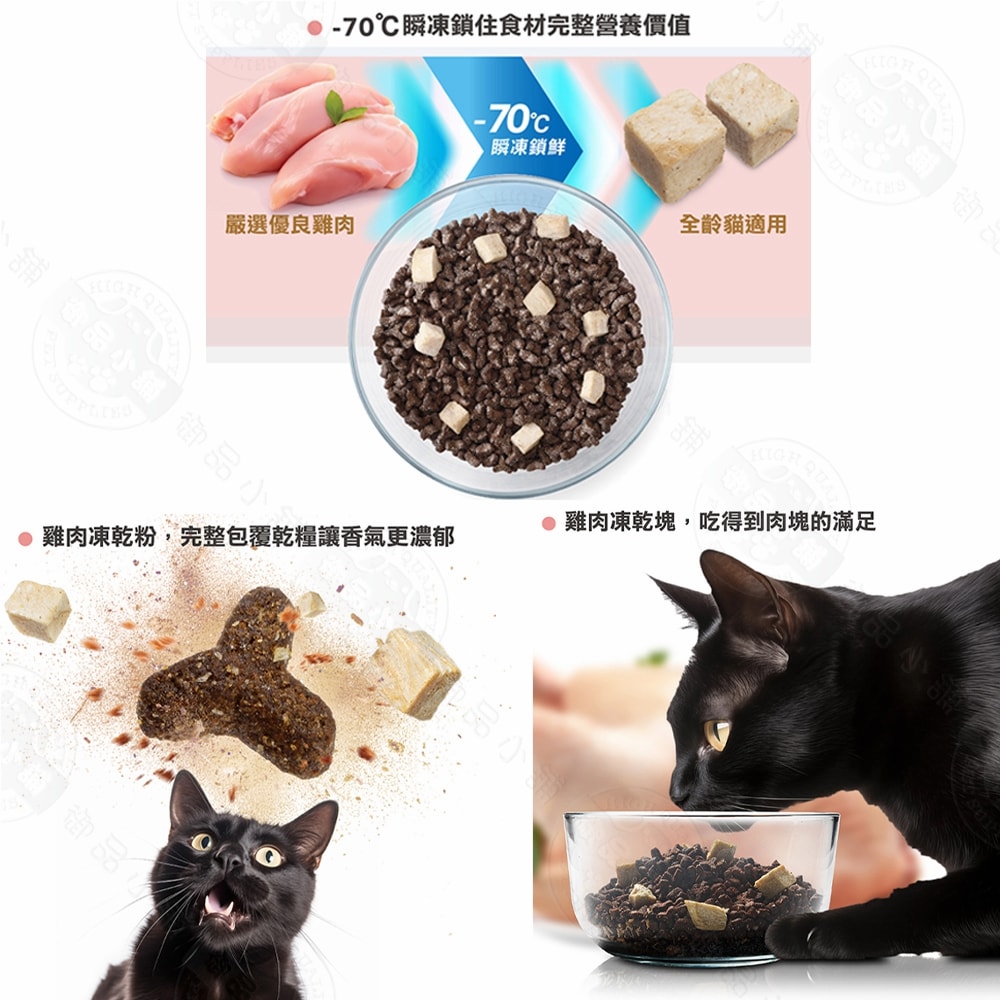 【喵探長】喵探長 派大雞/邁香魚 無穀凍乾全齡貓糧 1.5kg 小顆粒 優質肉源 高蛋白 無穀低敏 全貓適用 台灣製造