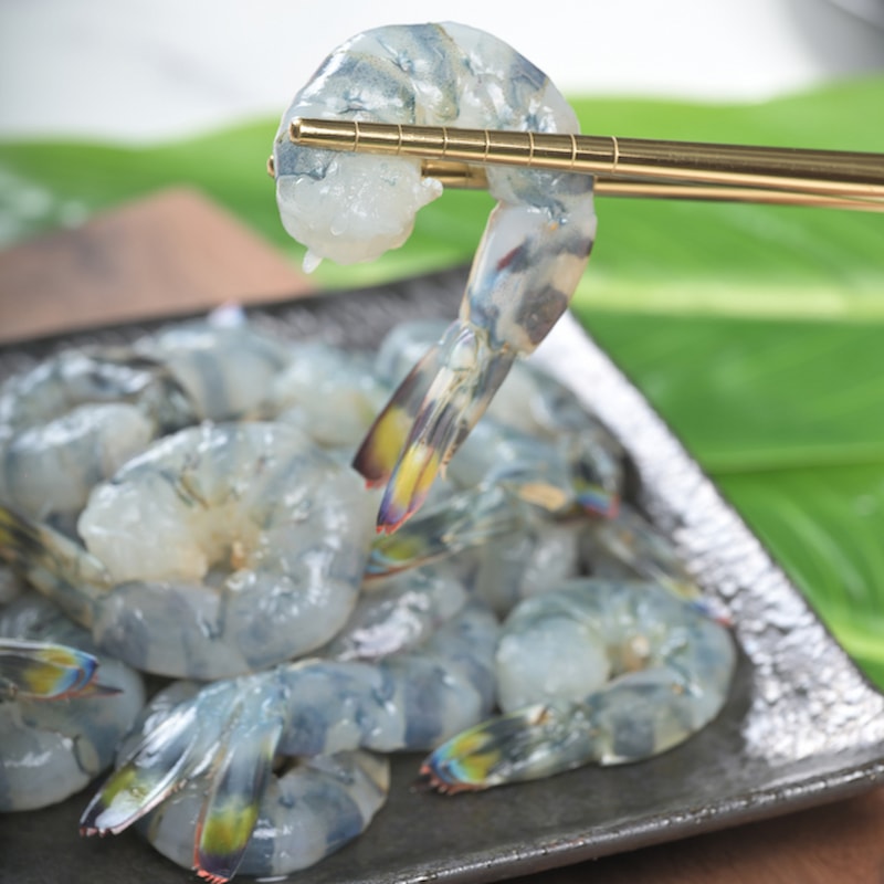 【一夫水產】斑彩車海老/斑節蝦仁-4入組(100g/12-15顆/包)