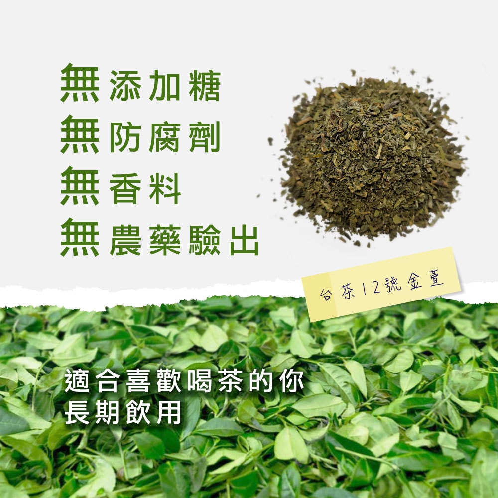 【台灣茶人】油切兒茶素金萱茶包 (6g*8入/盒)-3件組