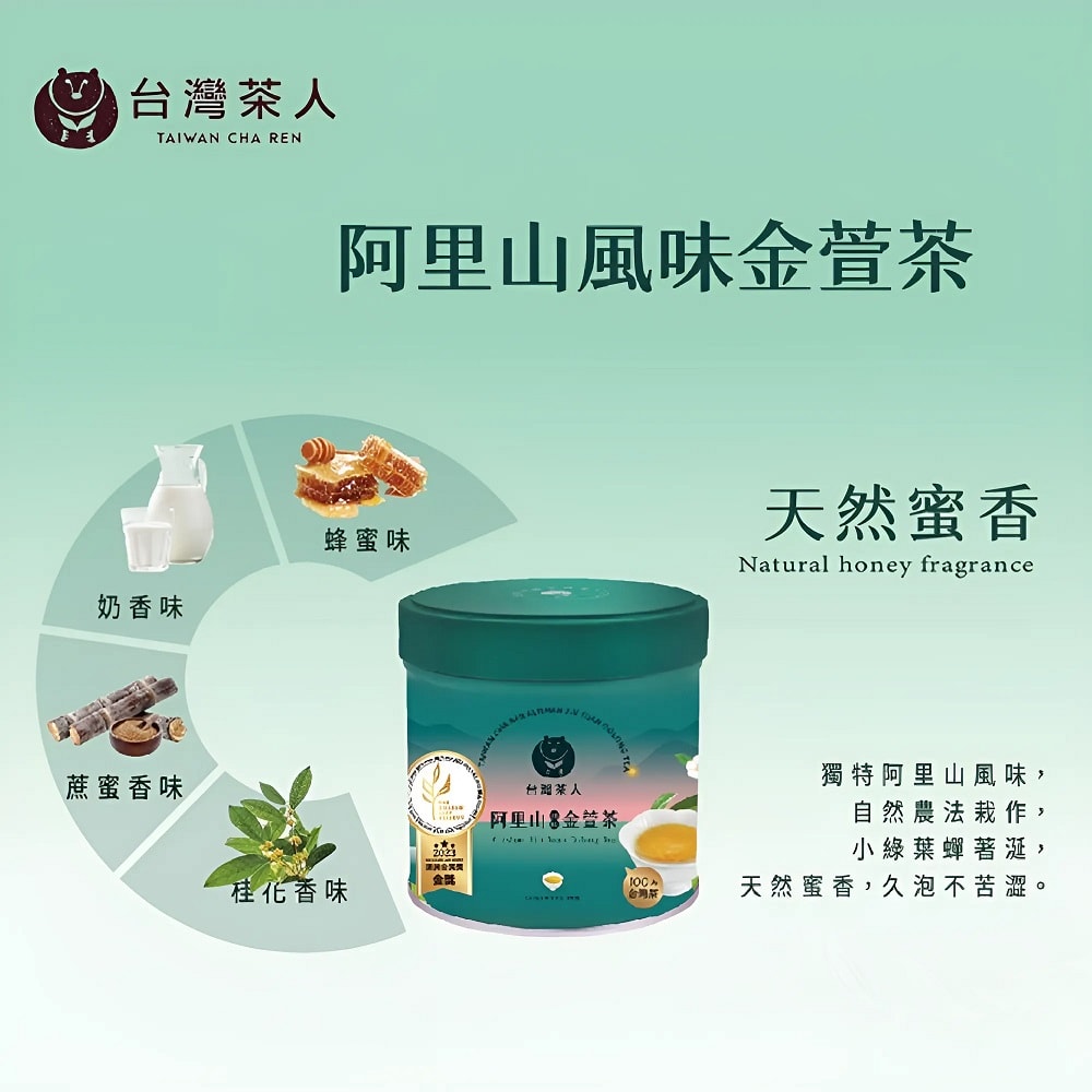 【台灣茶人】100%金葉金獎台灣茶系列-任選 ( 紅玉紅茶 / 蜜香紅茶 / 阿里山金萱/盒裝 )-3件組