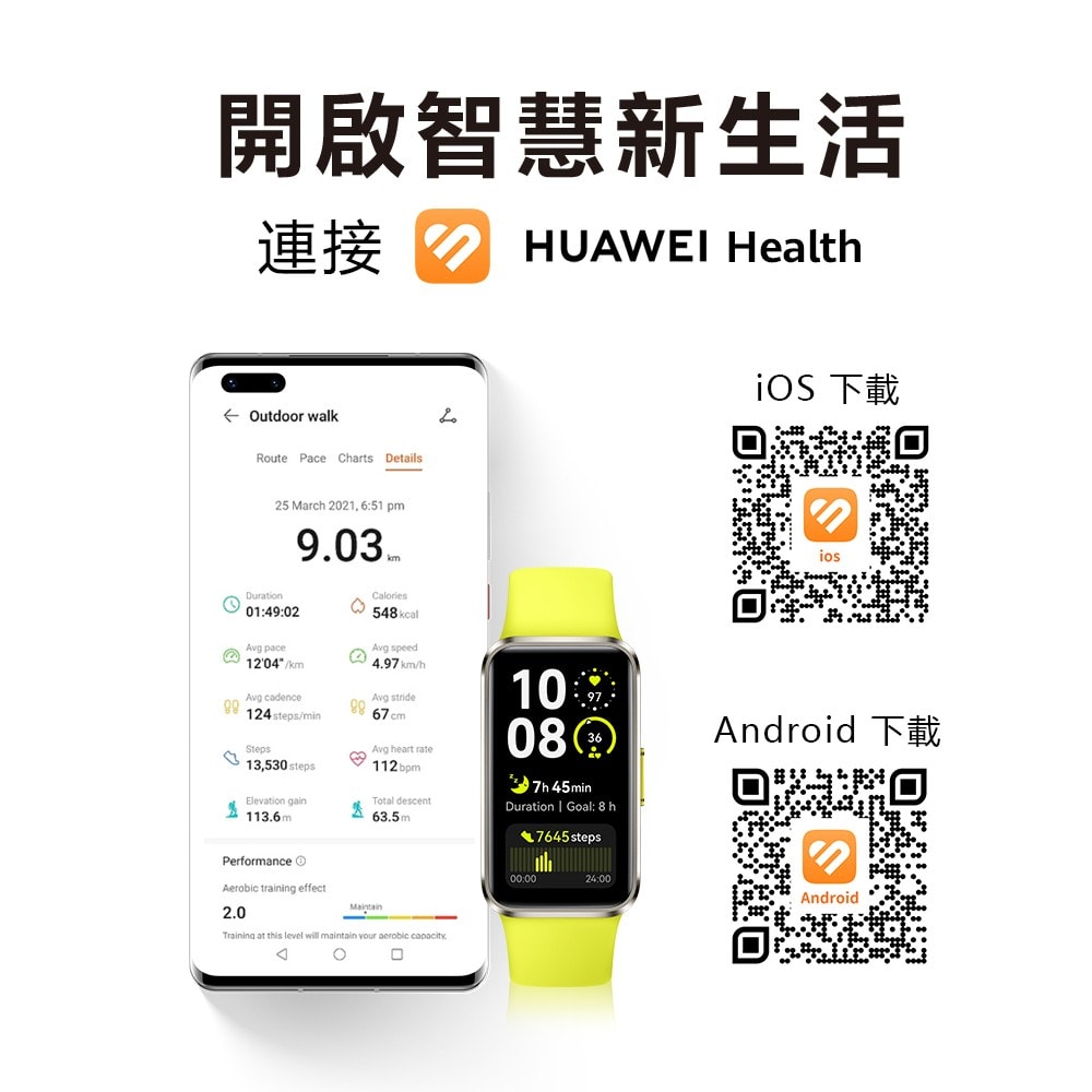 【HUAWEI 華為】Band 10 智慧手環-鋁合金錶殼 (聯強公司貨)(贈Garmin透彩萬用袋)