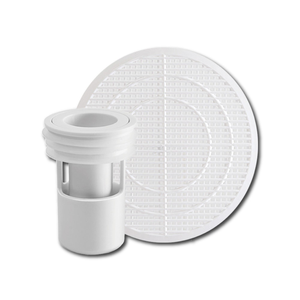 【日本Imakara】廚房浴室管道防蟲防臭排水孔濾網地漏芯1入/袋(附可剪裁過濾網)