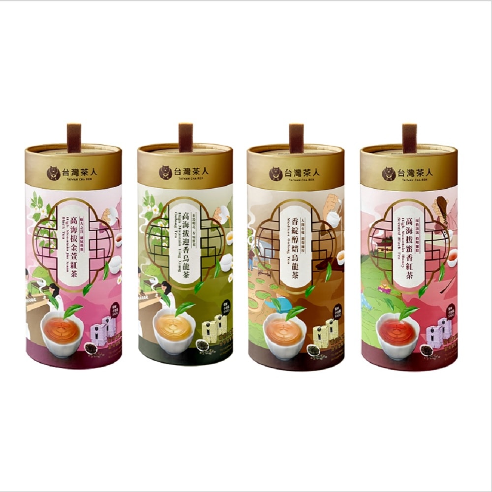 【台灣茶人】100%好茶系列-罐裝好茶-任選 ( 迎香烏龍 / 醇焙烏龍 / 金萱紅茶 / 蜜香紅茶 )-3件組