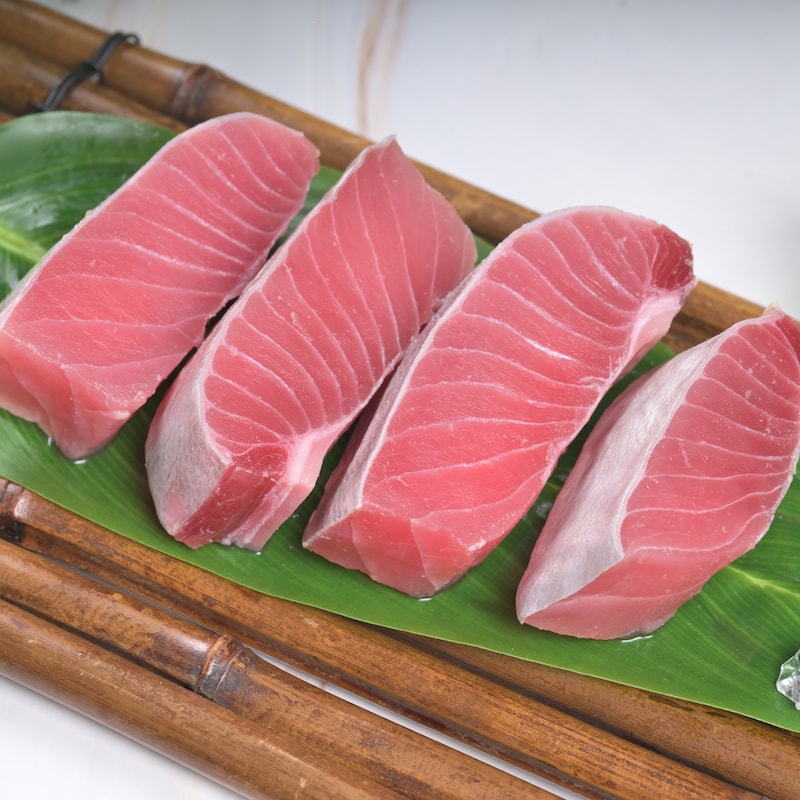 【一夫水產】大目/黃鰭 鮪魚腹排－6包組（250g/4-6塊/包）