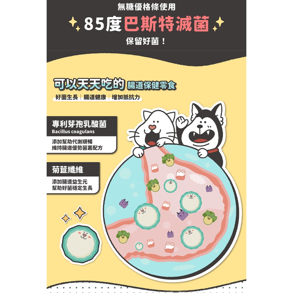 【NU4PET 陪心寵糧】5包組 Oh!Hi!YO無糖優格條12g條/包 腸道保健 補鈣 專利芽孢乳酸菌 無防腐劑 肉泥 犬貓適用