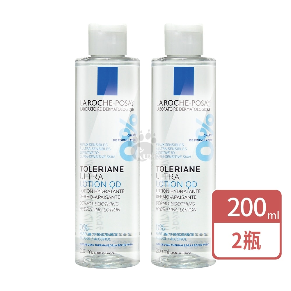 【La Roche-Posay 理膚寶水】多容安舒緩保濕化妝水 200ml/2瓶