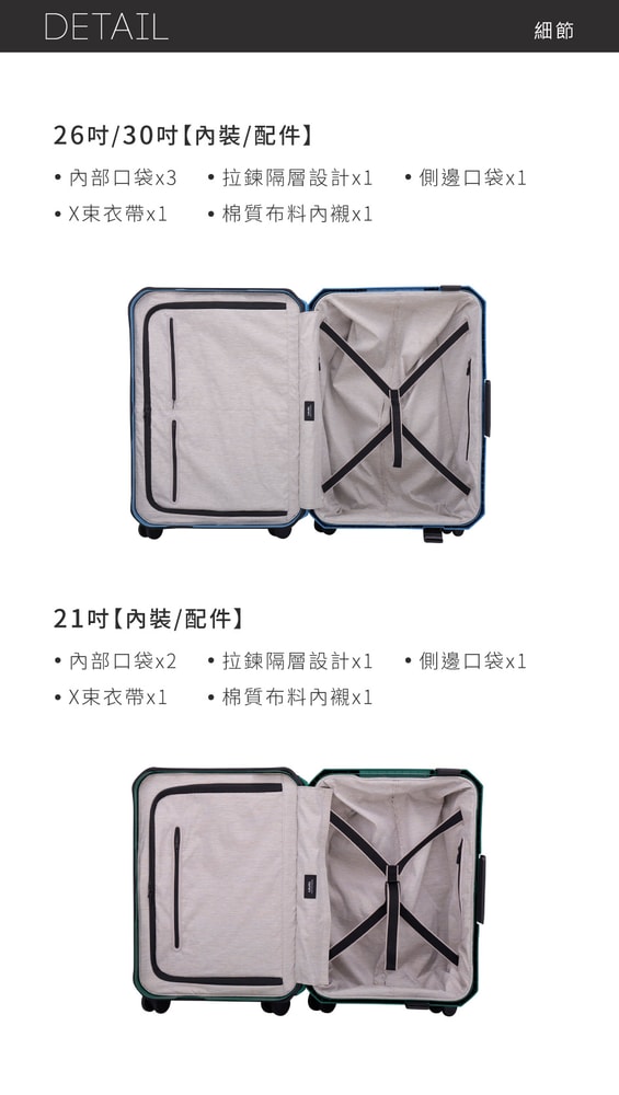 【LOJEL】VOJA 七色系 PP框架拉桿箱 行李箱 KOL 21吋旅行箱｜趣買購物