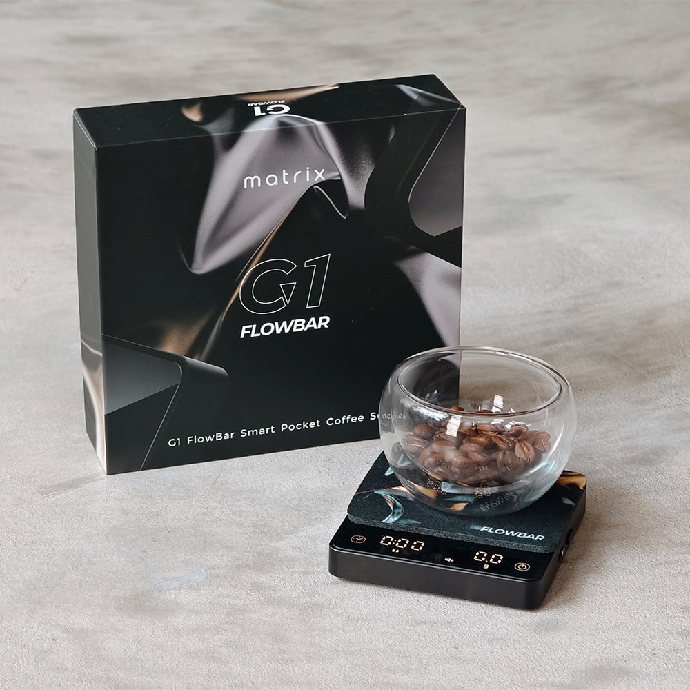 【matrix】G1 FlowBar 便攜式玻璃金屬流速咖啡電子秤