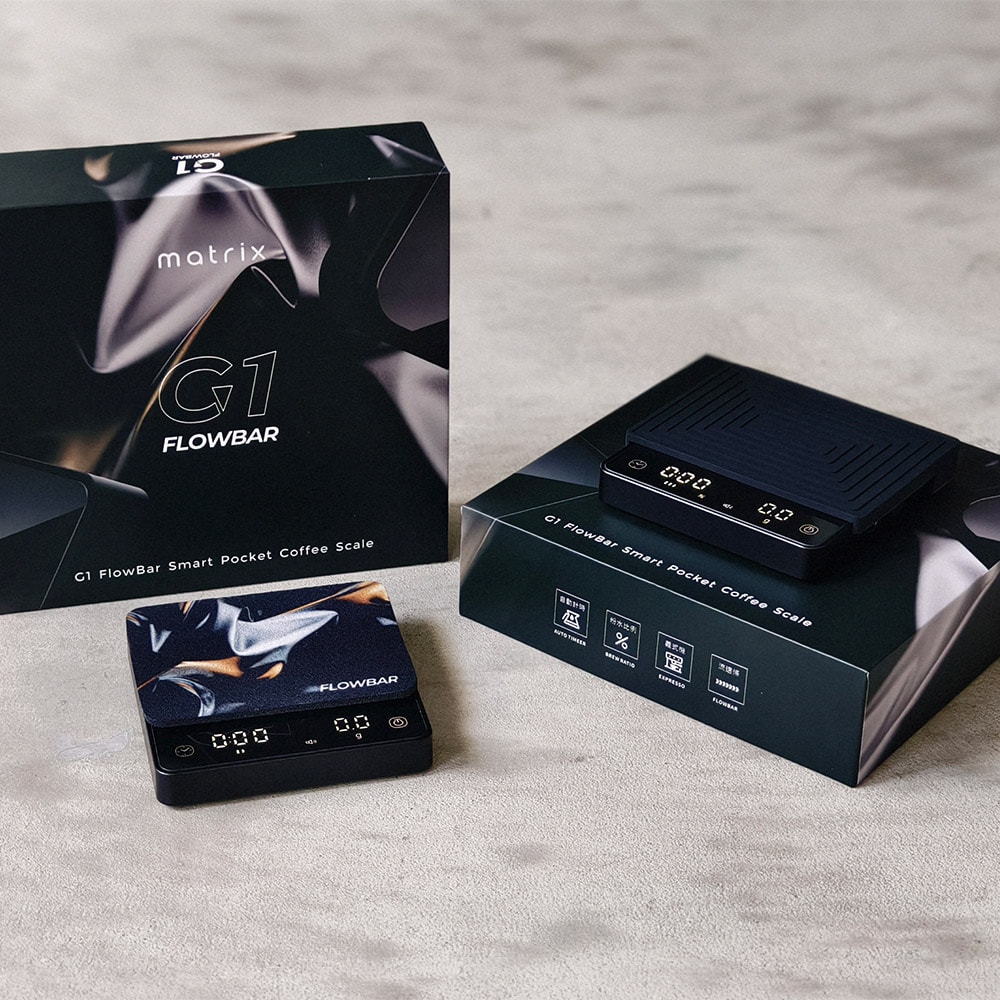 【matrix】G1 FlowBar 便攜式玻璃金屬流速咖啡電子秤