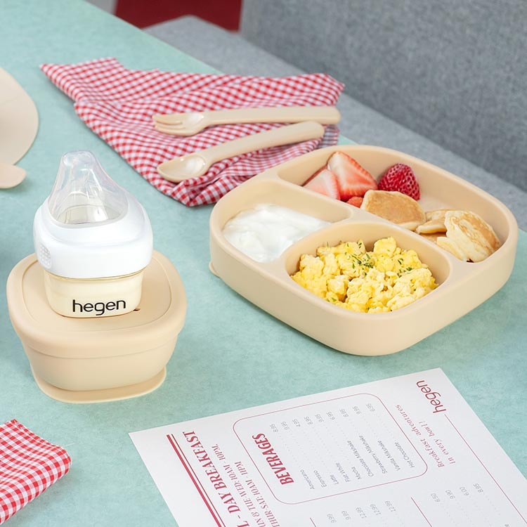 【hegen】成長餐桌兒童學習餐具|學習餐盤