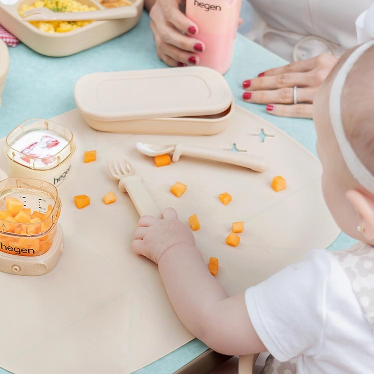 【hegen】成長餐桌兒童學習餐具|多功能叉匙組