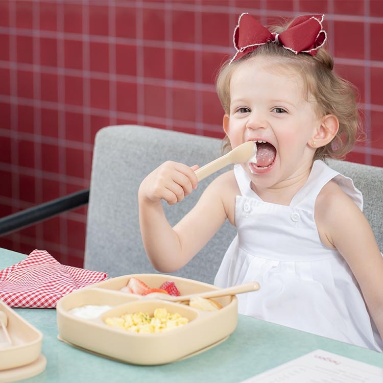 【hegen】成長餐桌兒童學習餐具|多功能叉匙組