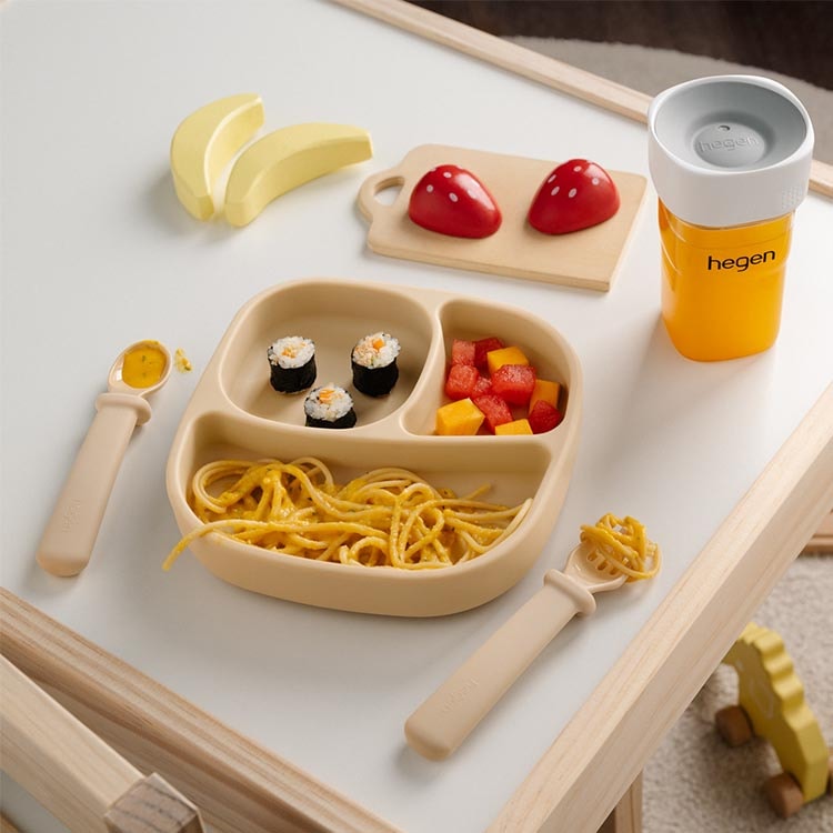【hegen】成長餐桌兒童學習餐具|多功能叉匙組