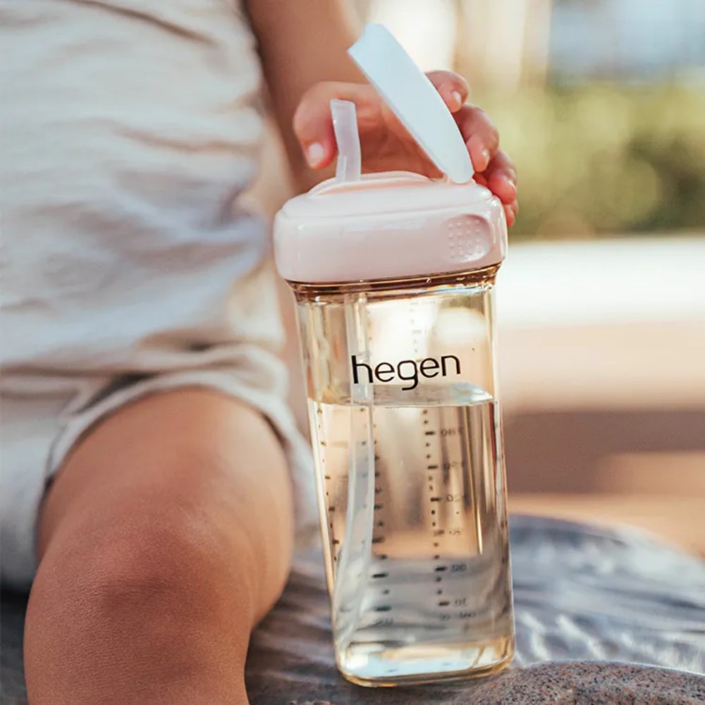 【hegen】PCTO™ 輕飲時光PPSU方圓型寬口吸管杯3.0 330ml