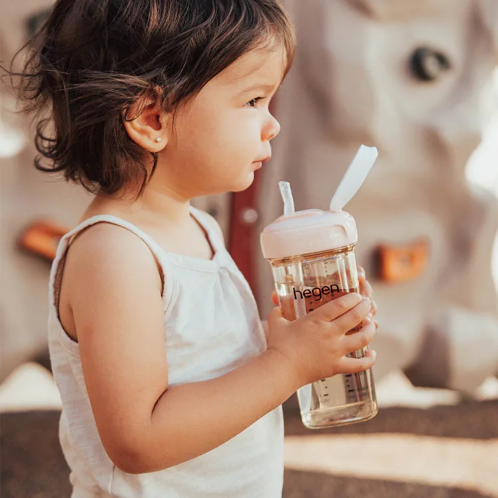 【hegen】PCTO™ 輕飲時光PPSU方圓型寬口吸管杯3.0 330ml