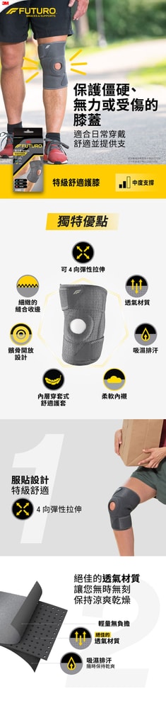 【3M】護多樂 FUTURO 特級舒適護膝