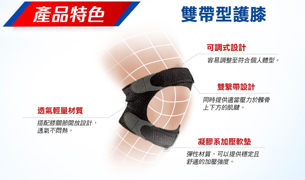 【3M】FUTURO 護多樂雙帶型護膝