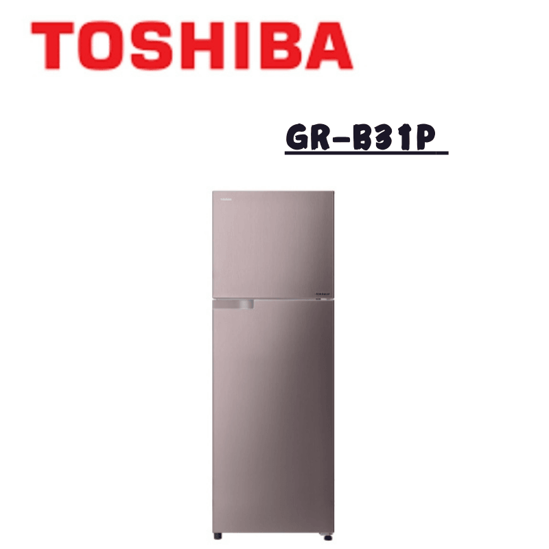 【TOSHIBA 東芝】GR-B31P 330公升 雙門變頻鋼板冰箱 (含基本安裝)