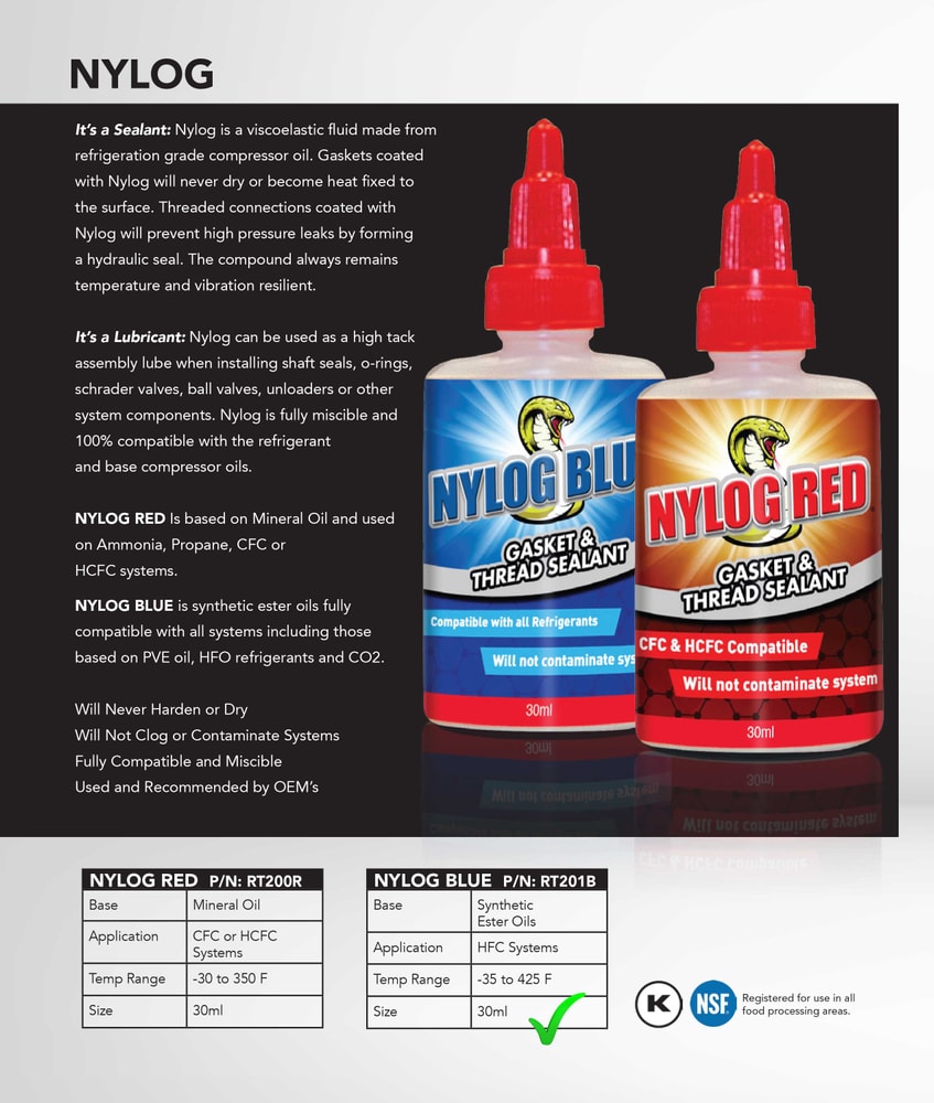 【NYLOG】美國冷媒銅管密封膠 防漏劑 止洩膏 耐漏 防漏 密封膠 潤滑劑 黏龍藍 (原裝進口)