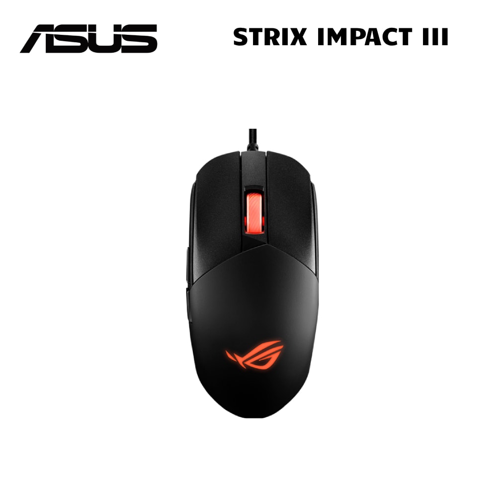 【ASUS 華碩】ROG Strix Impact III 輕量級有線電競滑鼠
