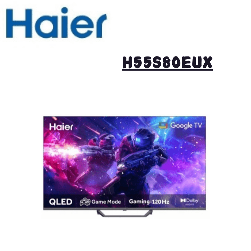 【Haier 海爾】H55S80EUX 55型 QLED Google TV 智慧連網液晶顯示器 (含基本安裝)