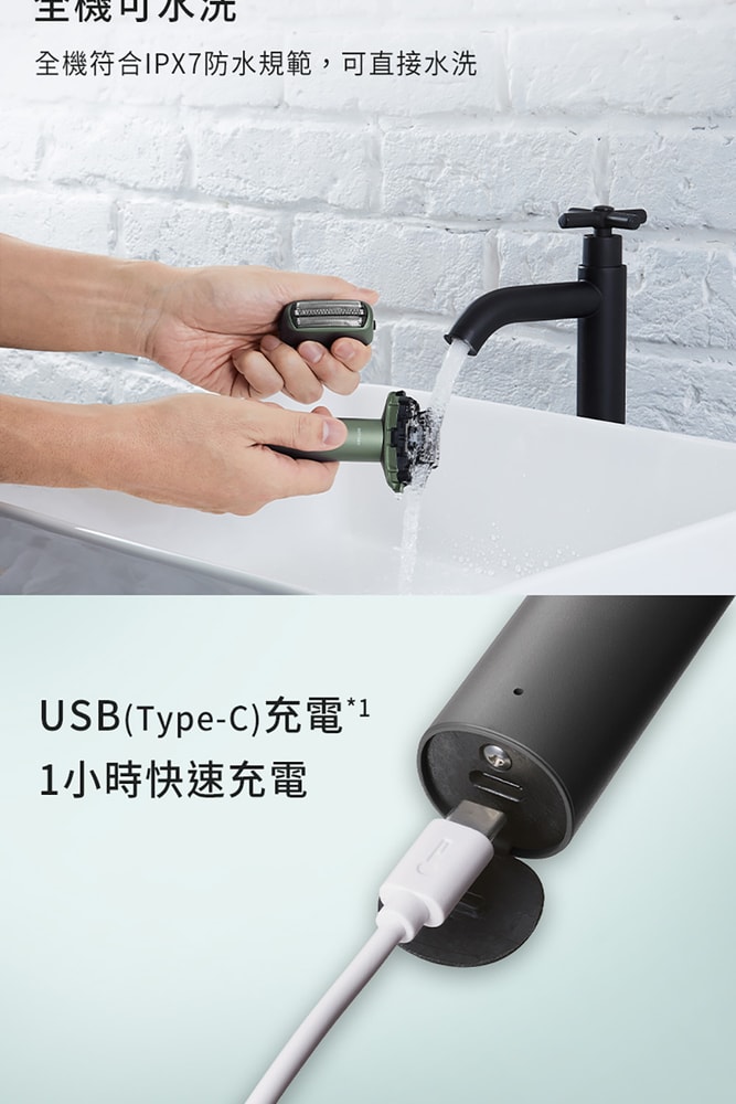 【Panasonic 國際牌】超跑系3枚刃電鬍刀黑色 ES-RM3B-G