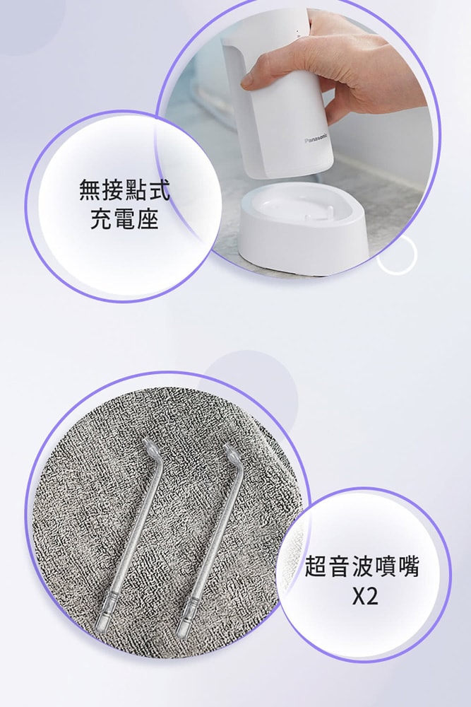 【Panasonic 國際牌】超音波沖牙機 EW-DJ66-W