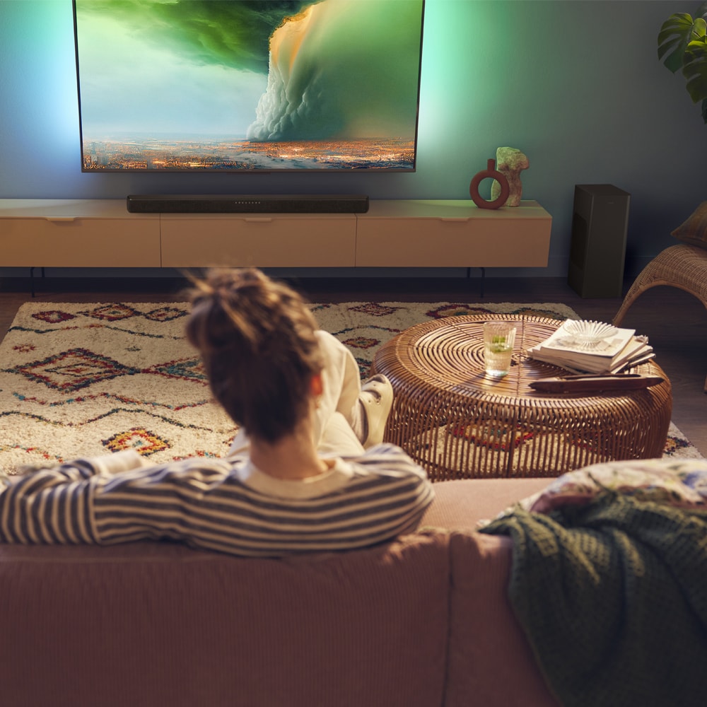 【Philips 飛利浦】TAB6309 2.1獨立聲道 無線重低音杜比 全景聲 聲霸 SoundBar (無安裝)