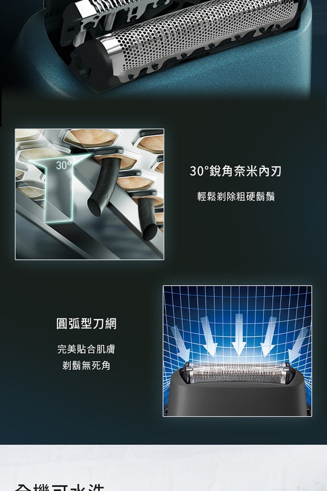 【Panasonic 國際牌】超跑系3枚刃電鬍刀黑色 ES-RM3B-G