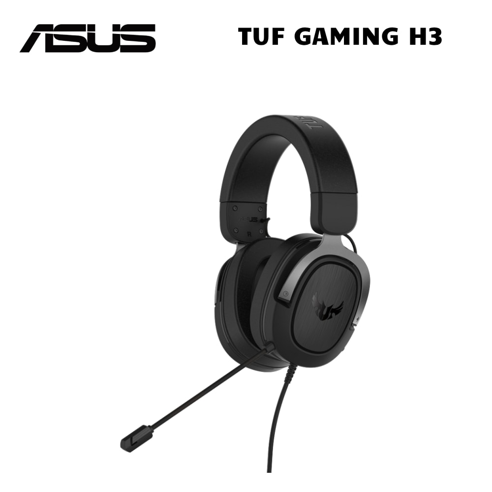 【ASUS 華碩】TUF GAMING H3 Gun Mental 電競耳機 槍灰色