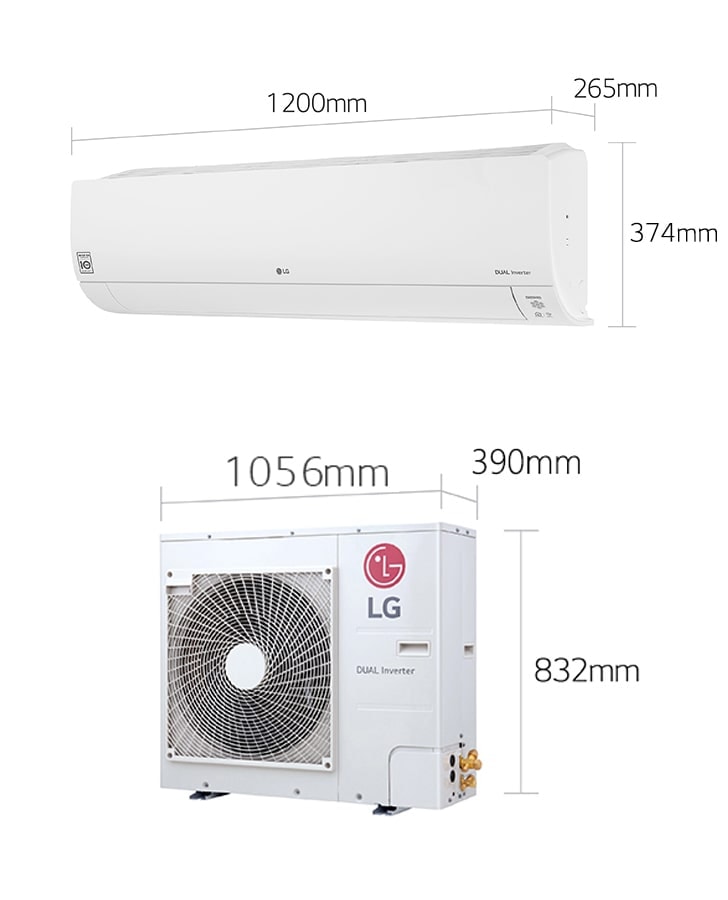【LG 樂金】LS-83DHP  DUALCOOL 旗艦WiFi雙迴轉變頻冷暖清淨空調  LSU83DHP+LSN83DHP