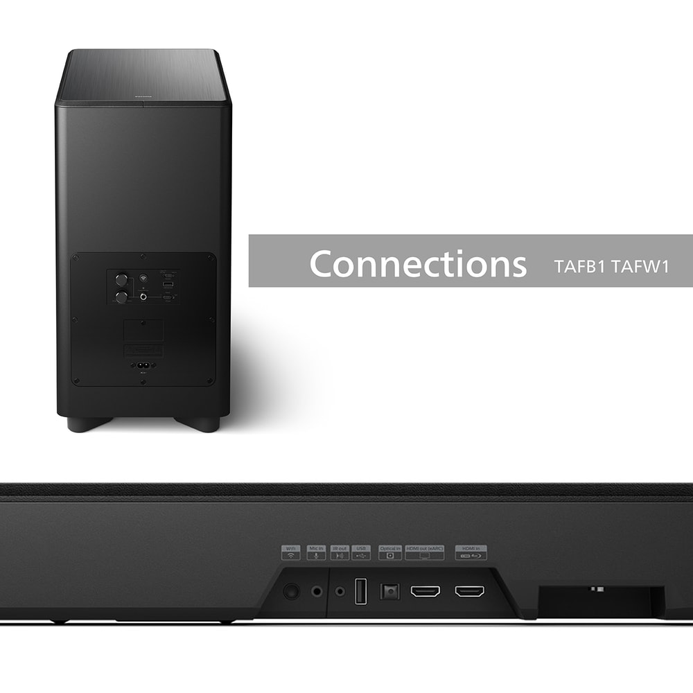 【Philips 飛利浦】TAFB1+TAFW1 Fidelio One 7.1.2頂級家庭劇院組 聲霸 SoundBar (無安裝)