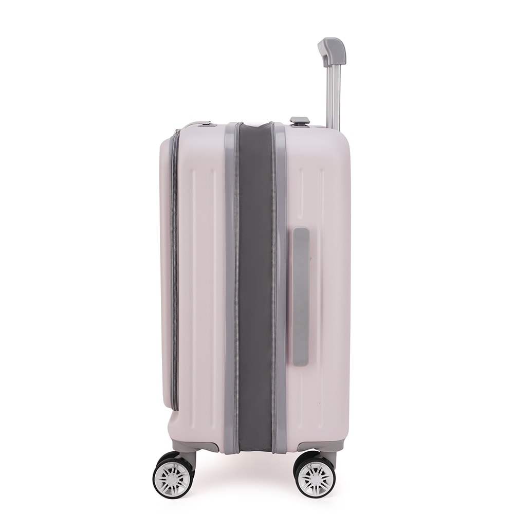 【DISEGNO】20吋簡約上掀式前開拉鍊行李箱