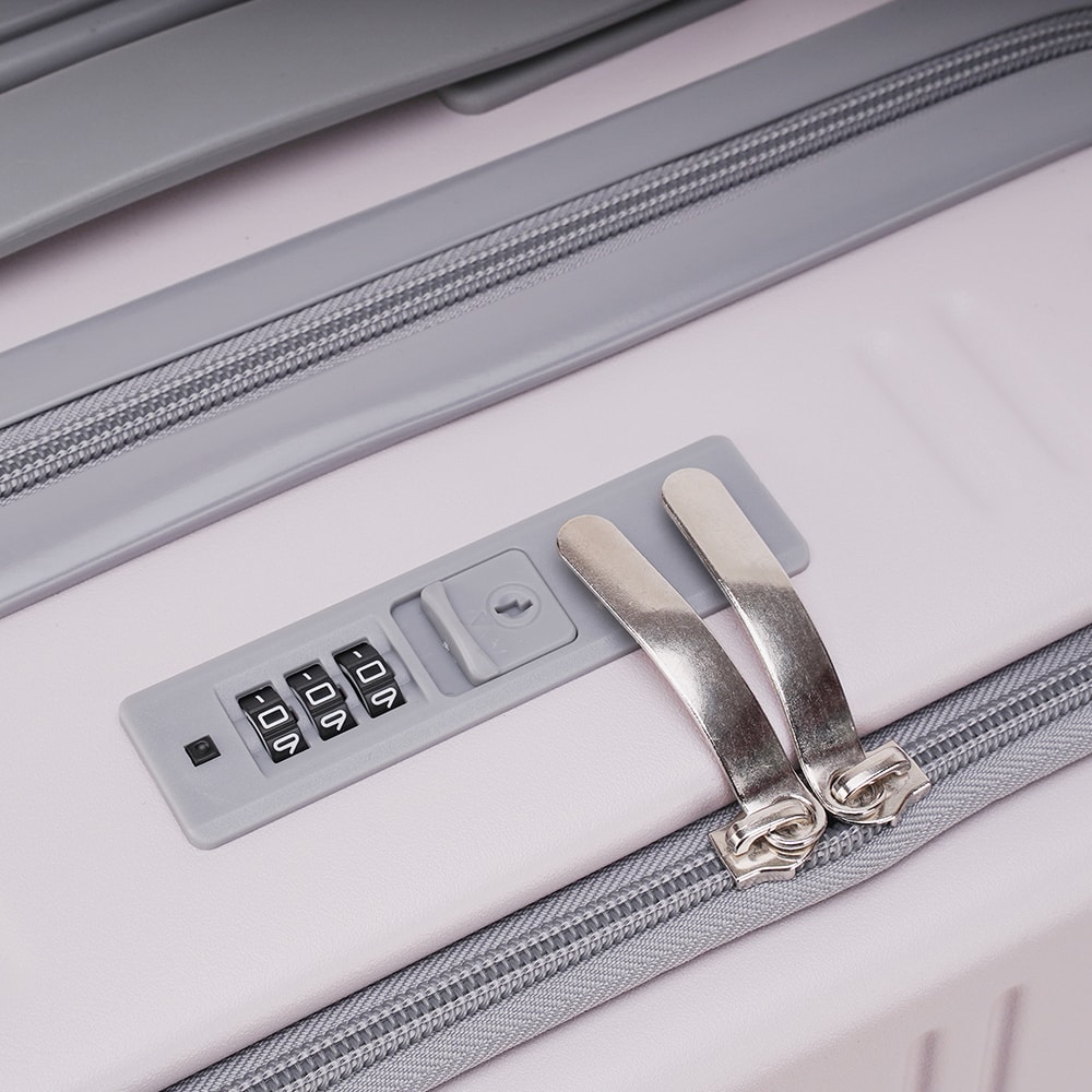 【DISEGNO】20吋簡約上掀式前開拉鍊行李箱