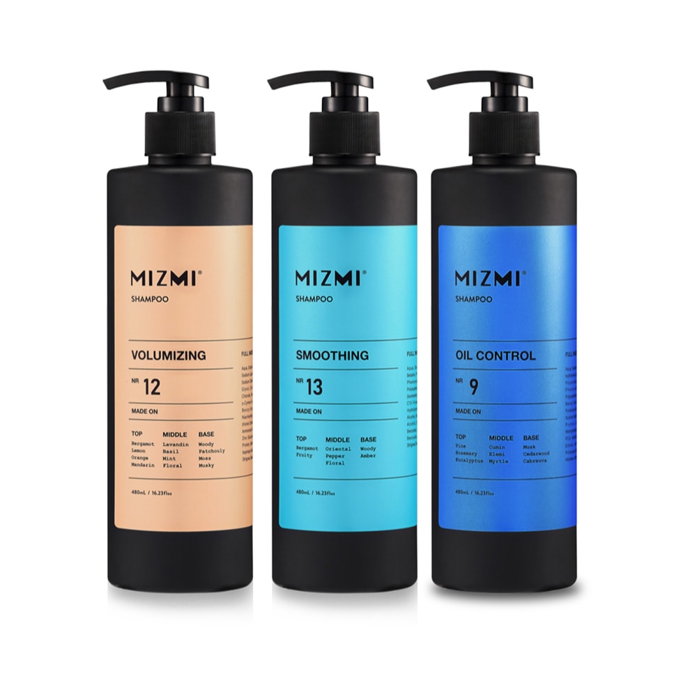 【MIZMI】洗髮精(控油蓬鬆/水光亮澤/頭皮調理)480ml