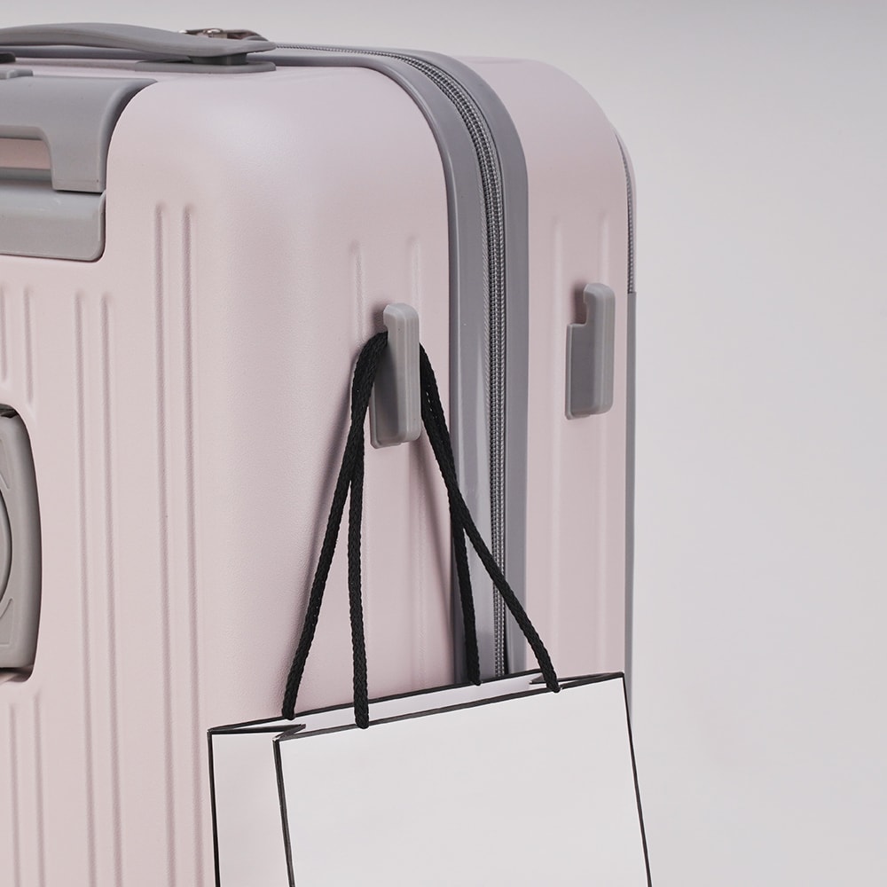 【DISEGNO】20吋簡約上掀式前開拉鍊行李箱