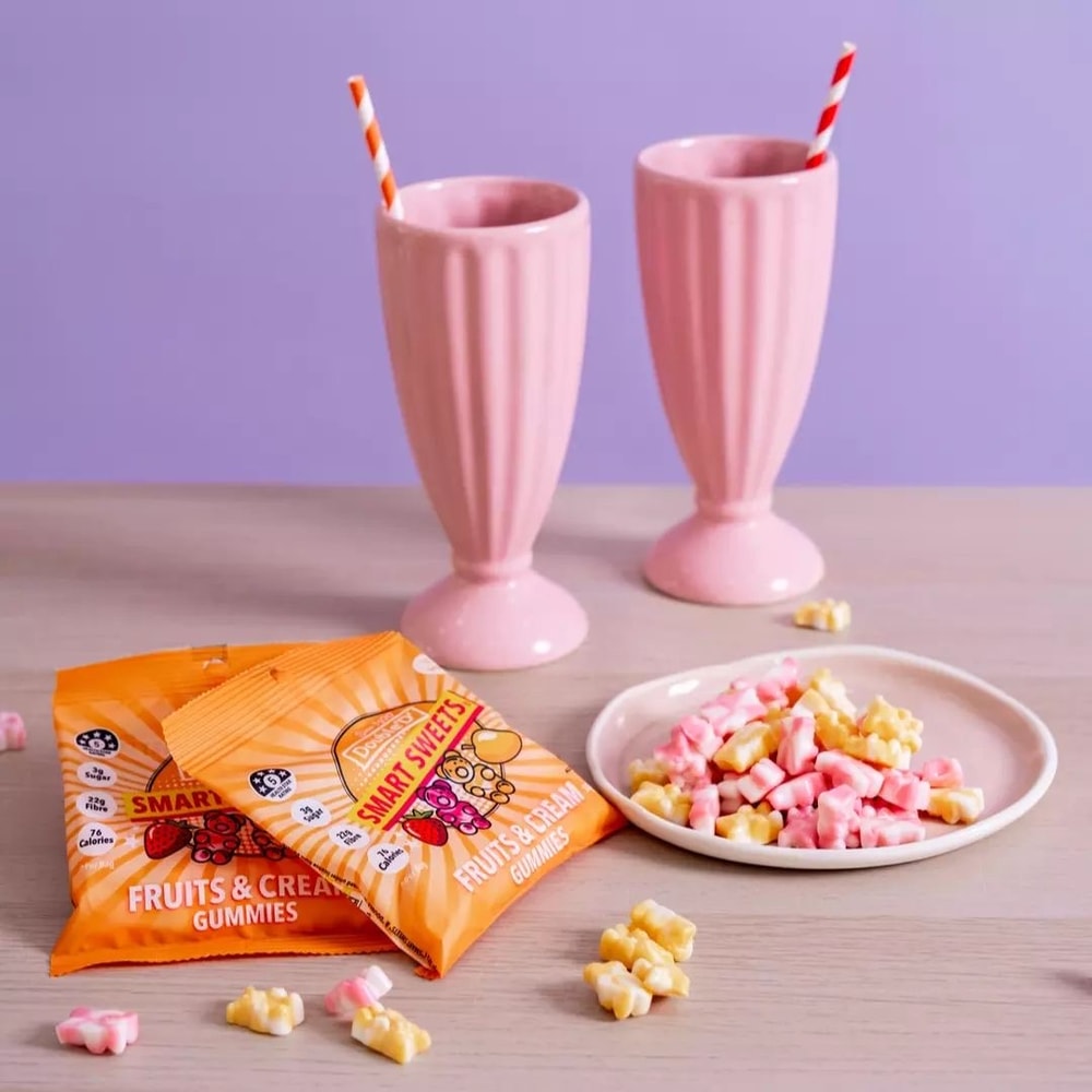 【澳洲DoubleD】無糖全素高纖軟糖—草莓芒果牛奶(50g)