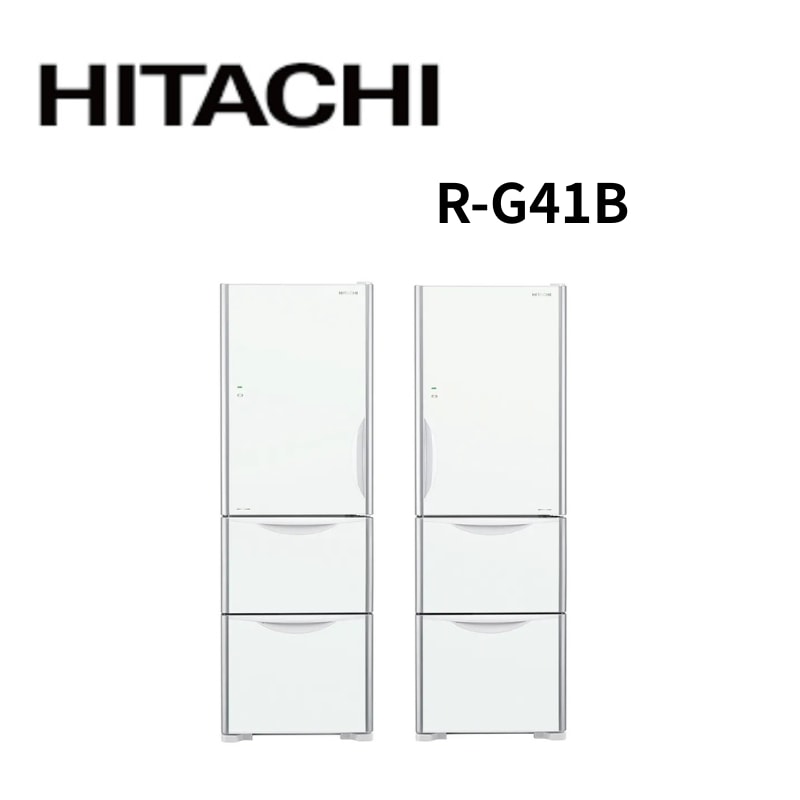 【HITACHI 日立】R-G41B(L)-GPW 394公升 變頻三門冰箱 (含基本安裝)