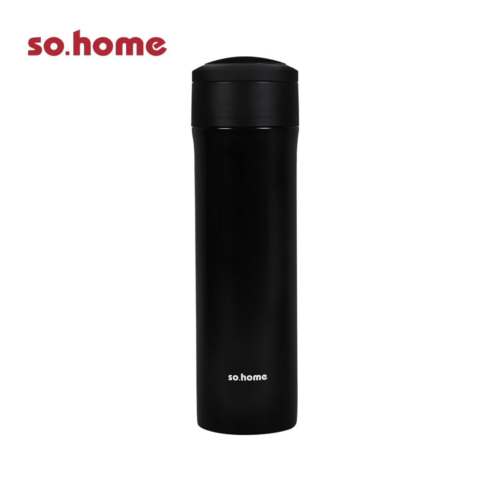 【so.home】雙層304不鏽鋼玻璃內膽保溫瓶-顏色可選(二入組)