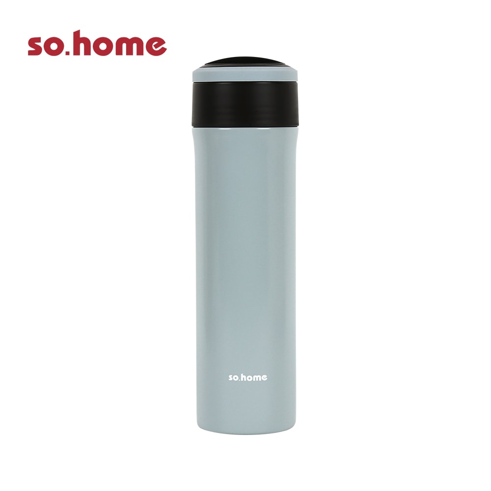【so.home】雙層304不鏽鋼玻璃內膽保溫瓶-顏色可選(二入組)