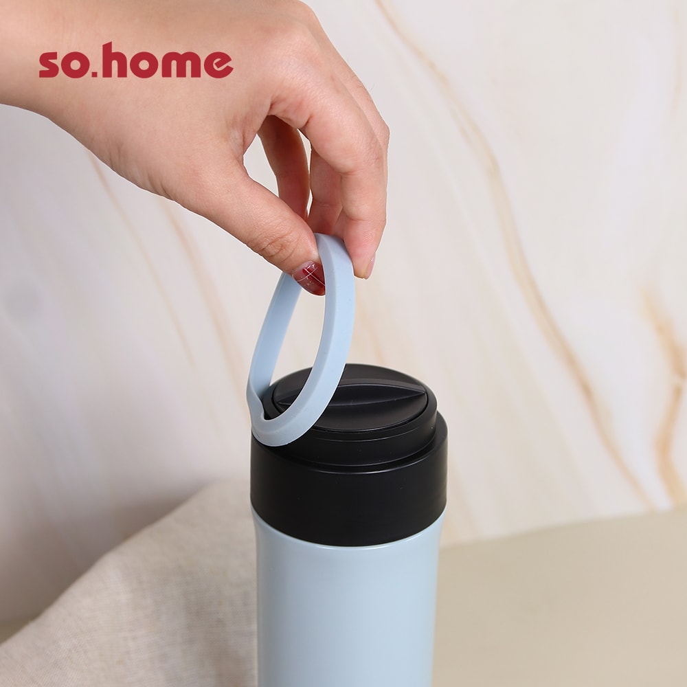 【so.home】雙層304不鏽鋼玻璃內膽保溫瓶-顏色可選(二入組)