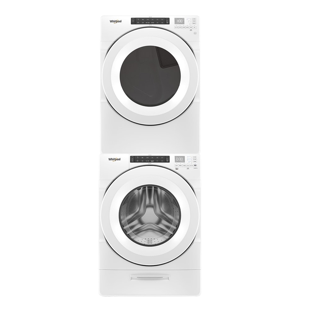 【Whirlpool 惠而浦】17KG滾筒洗衣機+16KG瓦斯乾衣機 8TWFW5620HW+ 8TWGD5620HW