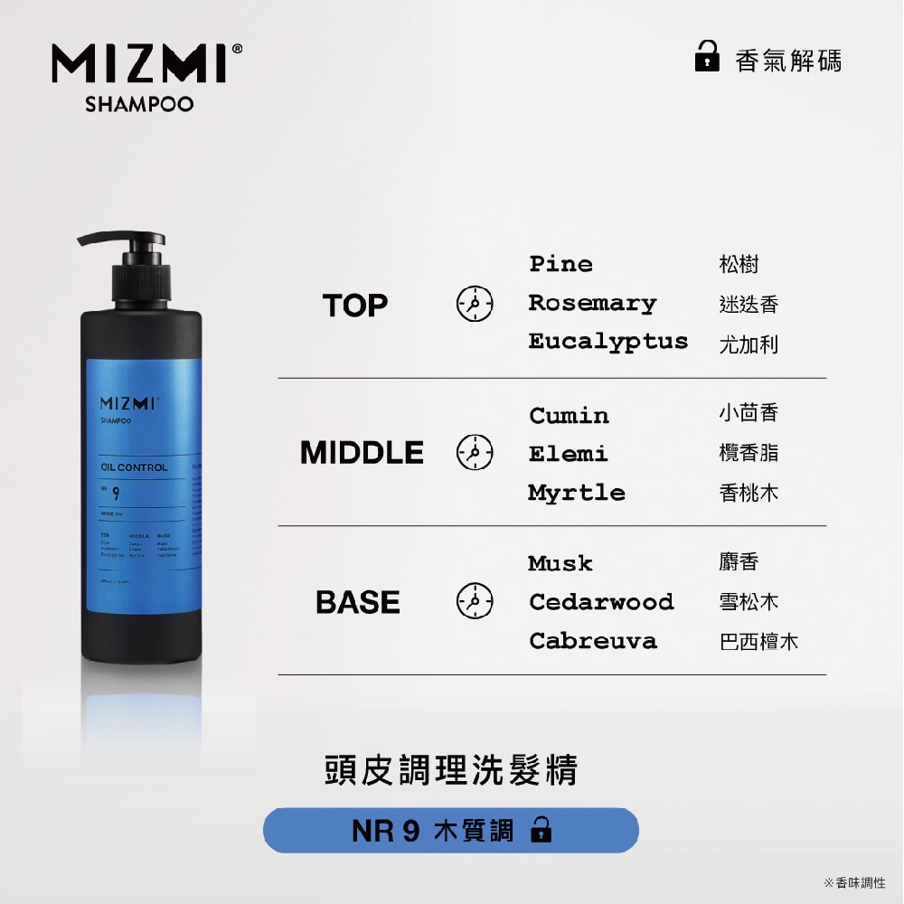 【MIZMI】洗髮精(控油蓬鬆/水光亮澤/頭皮調理)480ml*3入