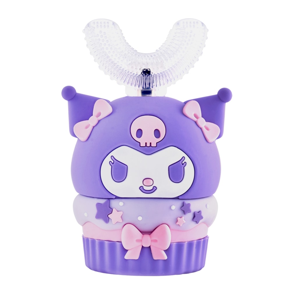 【優樂】三麗鷗 兒童U型電動牙刷 Kuromi 酷洛米 (附超細軟萬毛刷頭+U型刷頭)