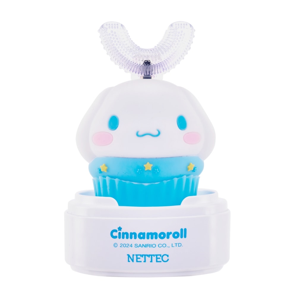【優樂】三麗鷗 兒童U型電動牙刷 Cinnamoroll 大耳狗 (附超細軟萬毛刷頭+U型刷頭)