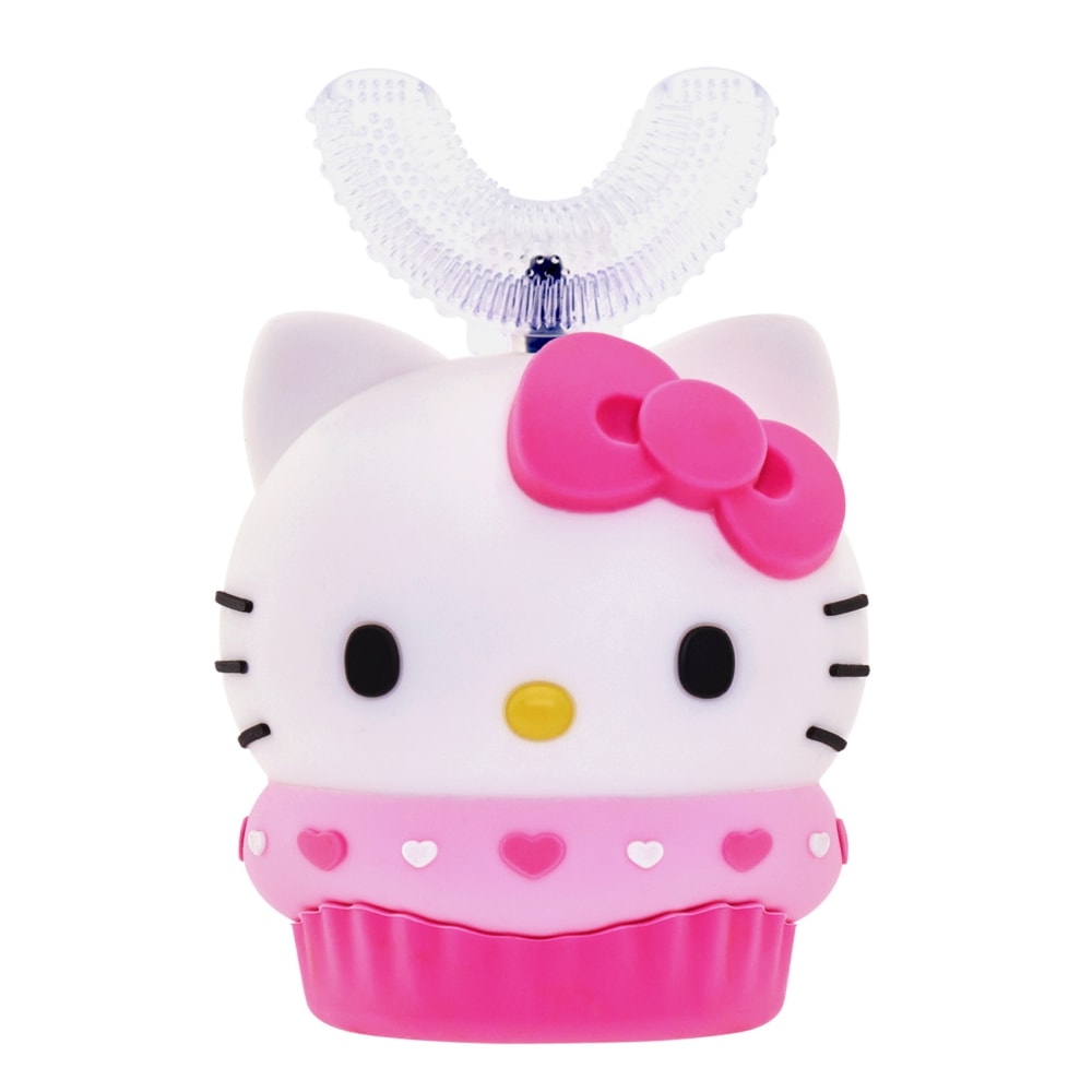【優樂】三麗鷗 兒童U型電動牙刷 Hello Kitty 凱蒂 (附超細軟萬毛刷頭+U型刷頭)