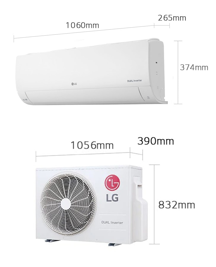 【LG 樂金】DUALCOOL WiFi 雙迴轉變頻空調經典冷暖型LS-71IHP   LSN71IHP+LSU71IHP