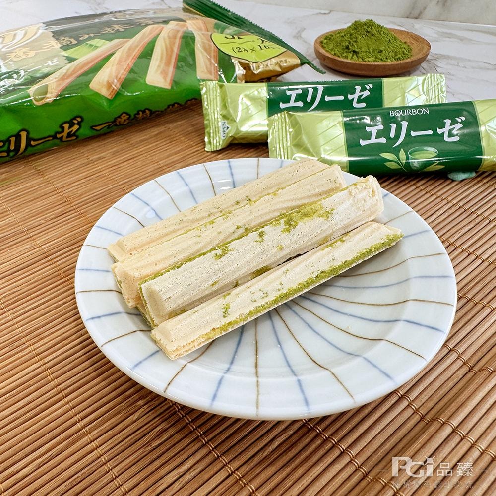 【Bourbon 北日本】抹茶風味(捲餅/威化餅)_6包